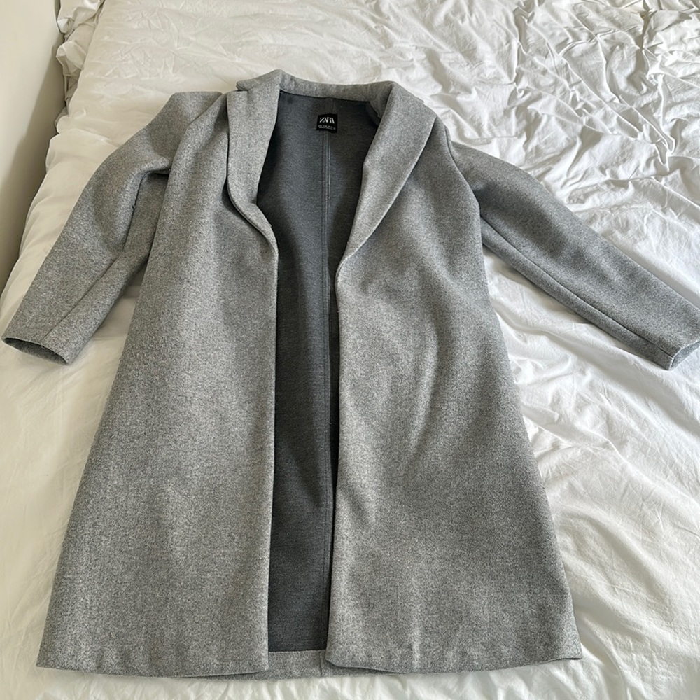 Zara Peacoat in grey